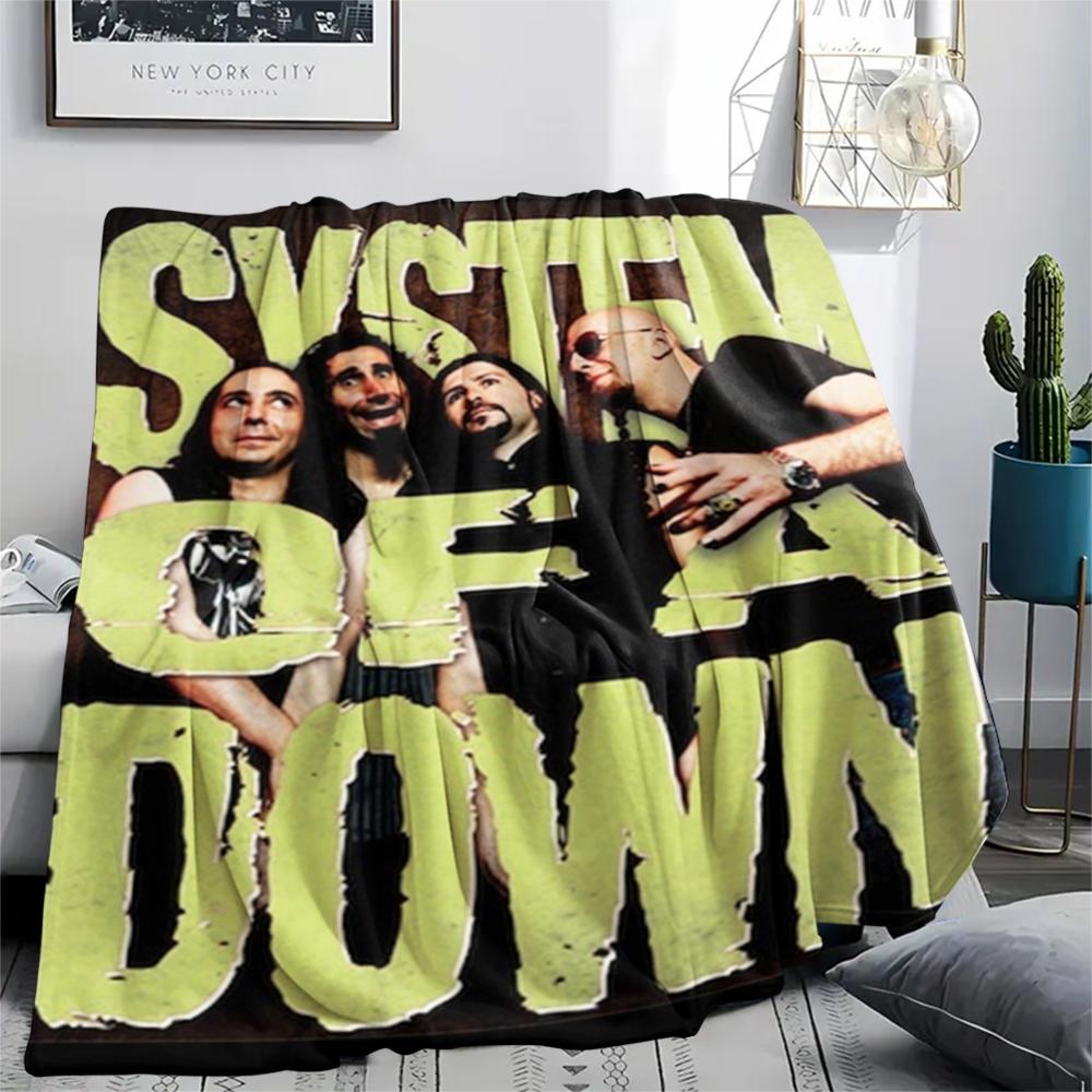 1PC system of a down Print Flannel Blanket, High quality Comfortable for All Seasons, Home Decor, Warmth and Comfort, Perfect for Christmas Gifts