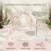 Flower Hairband Earring Set For Wedding Photoshoot Floral Headwear