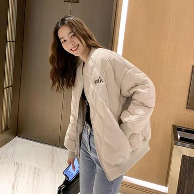 Женская стеганая хлопковая бейсбольная куртка - Легкая, Утепленная, Двухслойная, Модное пальто Осень/Зима 2025