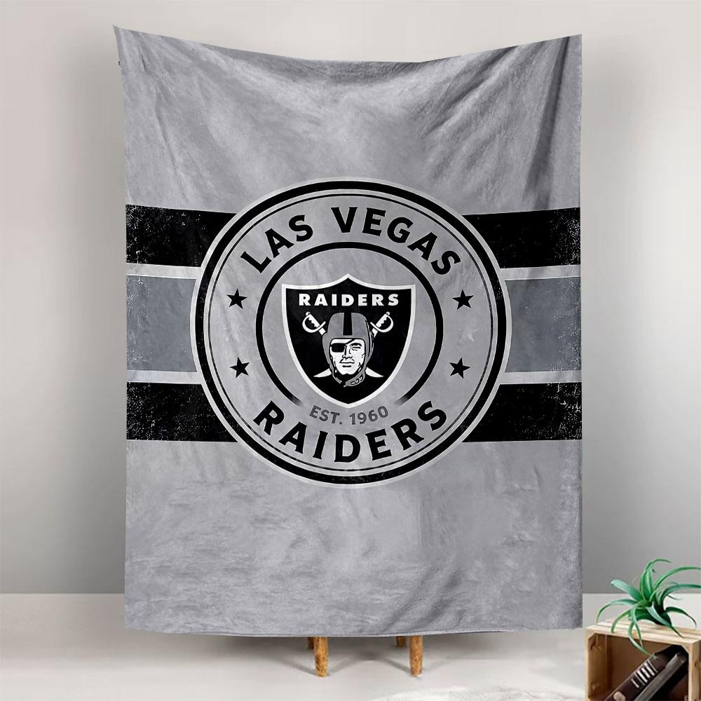 Las Vegas Raiders Tapestry Wall Hanging, NFL Football Logo, Wall Decor for Bedroom Living Room Dorm