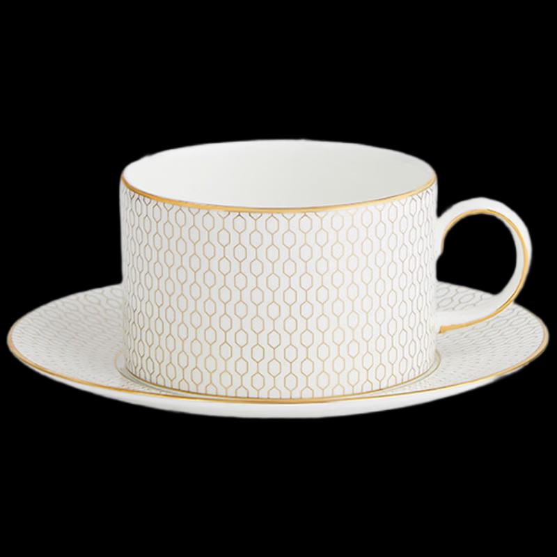 Wedgwood Золотой Геометрический Набор Чашка с Блюдцем