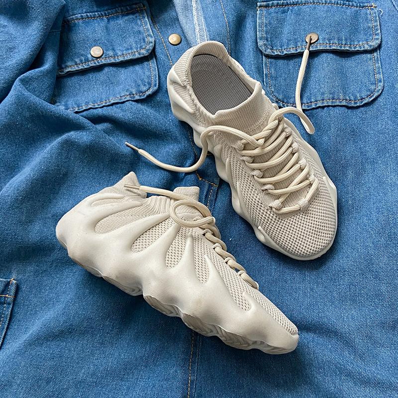 Кроссовки Lovers Fly Woven Coconut, женские летние дышащие повседневные кроссовки, носки Volcano, мужские