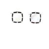 Kamakura Cufflinks Workshop MOP Tie Pin and Square MOP Cufflinks Set Ed139ed101