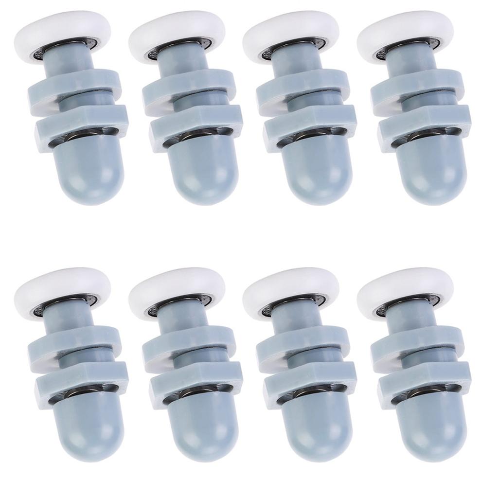 8шт прочный пластиковый раздвижной роликовый трек дверное колесо ванная комната стеклянная дверь