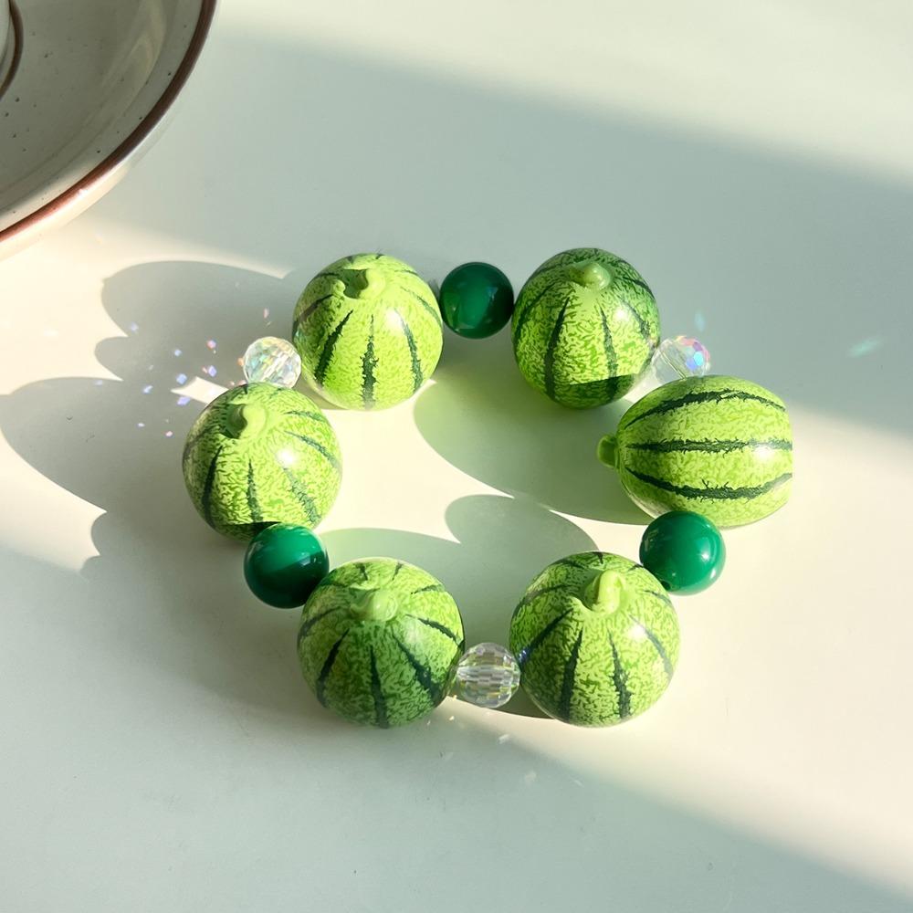 Resin Beads Bracelet Dopamine Summer Bohemian Jewelry Simulation Fruit Bracelet Beach Jewelry