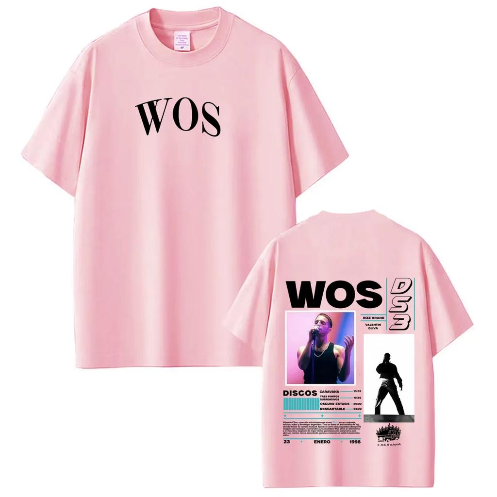 Rapper Wos Ds3 Tour 2026 Album Merch T Shirt Men Women Fashion T-shirt Short Sleeve Oversized Streetwear Tshirt