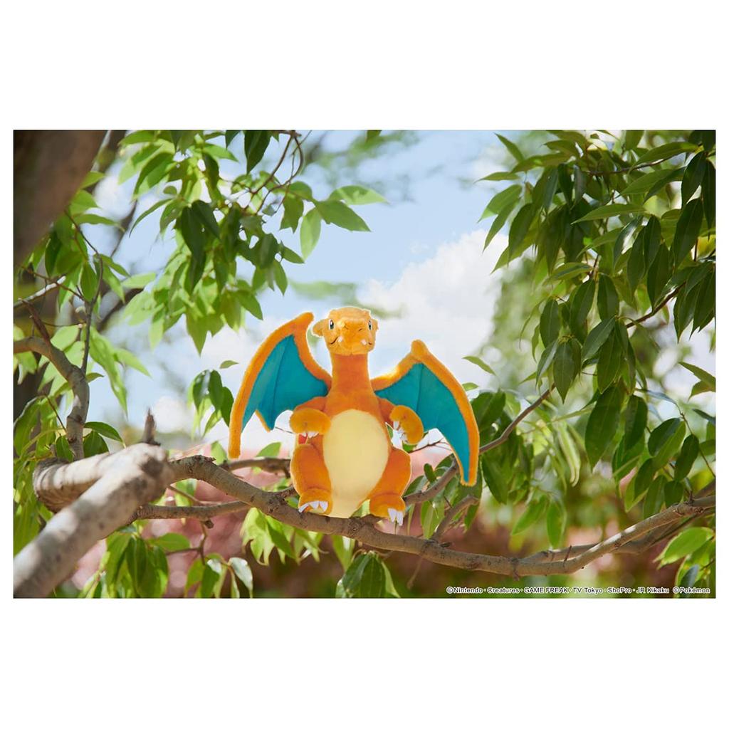 TAKARATOMY ARTS Pocket Monster Pokemon Я выбрал тебя! Плюшевый Чаризард Ширина примерно. 27см