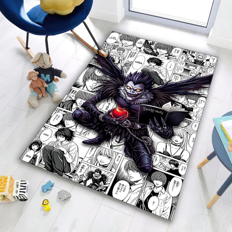 Death Note Light Yagami Anime Graphic Carpet Printing Living Room And Bedroom Mats Room Art Fashion