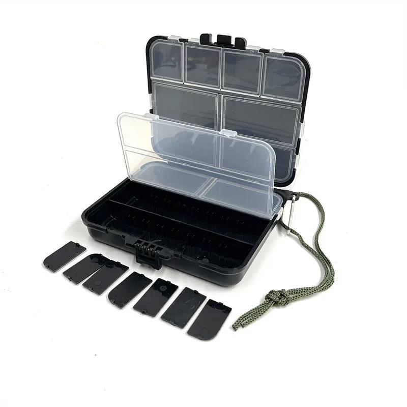 Gear Box Fishing Accessories Box Double sided Fishing Parts Storage Bait Box Fish Hook Carp Accessories Storage Box