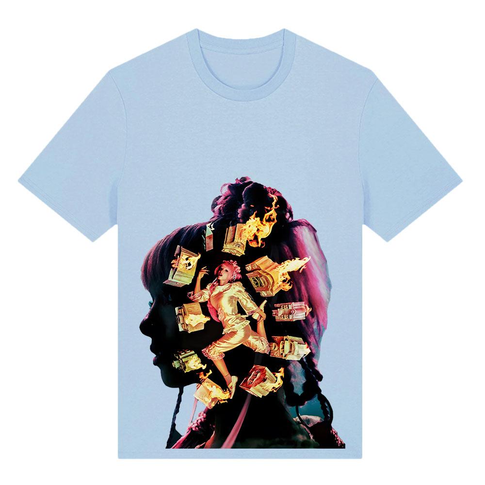 Heads Album Album Design T-shirt Singer MelanieMartinez Graphic Print Tshirts Unisex Streetwear Loose Fashion Women/Men Clothing