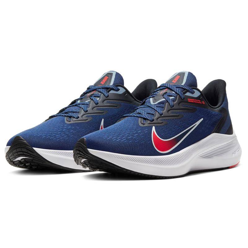 Nike Air Zoom Winflo 7 'Midnight Navy Crimson' Sneakers CJ0291-400