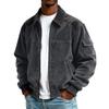 Men's Corduroy Pocket Zipper Jacket Men's Plus Size Casual Sports Jacket