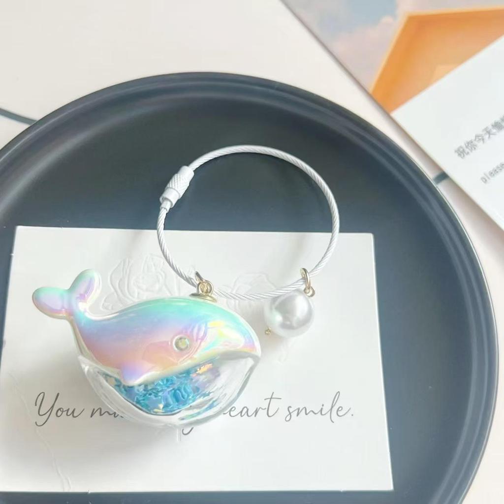Whale Keychain Pendant: Su's Aquarium Couple Gift from Douyin