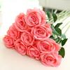 Home Decor Artificial Fake Roses Flannel Flower Bridal Bouquet Wedding Party