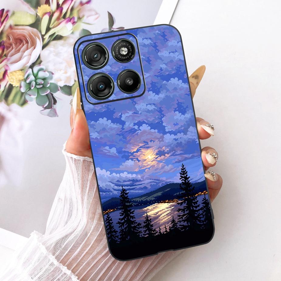 Для Motorola Moto G77 5G Чехол XT2621-4 Роскошный Чехол с Рисунком Цветов Мягкий Силиконовый Чехол Для Moto G67 G 77 MotoG67 MotoG77 5G Сумки