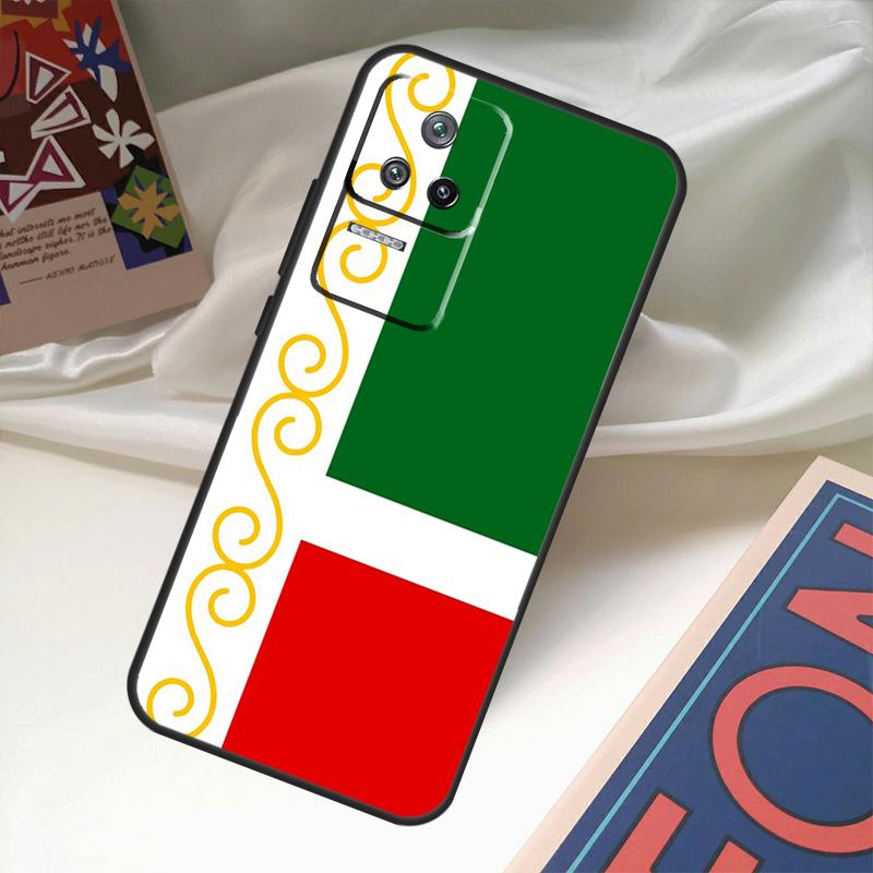Chechnya Flag Chechen Wolf Case For Xiaomi 13 14 Ultra 11T 12T 13T Pro 12 Lite POCO X6 M6 Pro X3 X4 X5 M5s F3 F5 Cover