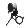 Professional Gaming Microphone with Mount Omnidirectional Pickup Mic RGB Lights High Quality Sound Plug for Play