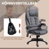 Office Chair with Massage & Heat Function, Ergonomic, Height-Adjustable, Dark Grey