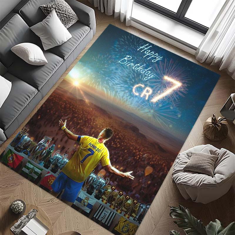 Cristiano Ronaldo's Legacy carpet Living room and bedroom mats printing Protective pad Art Doormat