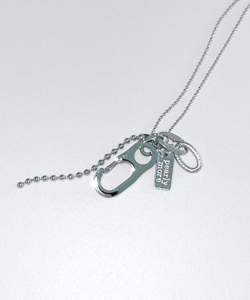 Жемчужная цепочка с подвесками-шариками More Charm_Pm24N010Wt