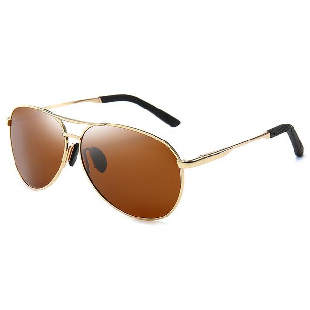 Pilot Metail Frame Polarized Sunglasses Men Sun Glasses Aviation Male Sun Glasses Driving Oculos De Sol UV400