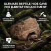 Odorless Reptile Hide Cave Flat Base Reptile Shelter Resin Rock Simulation  Ball Pythons