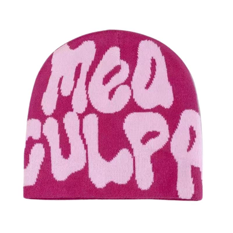 Hight Quality Trendy Hip-Hop Letter Printed Beanie Cap For Men Women Korean Style  All-Match Caps Autumn Winter Warm Hats
