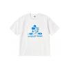 Uniqlo X Коллаборация с Disney Весна/Лето 23 Хлопковая футболка с круглым вырезом и графическим принтом Микки Мауса Унисекс Топы Белый 461973-00