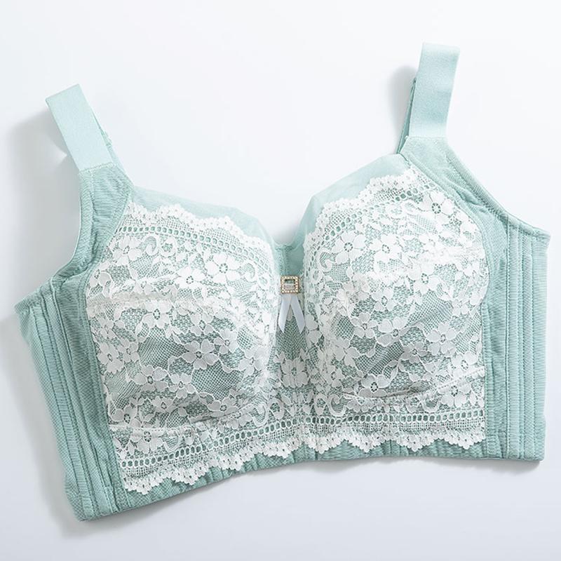 Non-padded Wireless Womens Full Coverage Lace Minimizer Bra Plus Size Adjustable Underwear 75 80 85 90 95 100 105 B C D E F