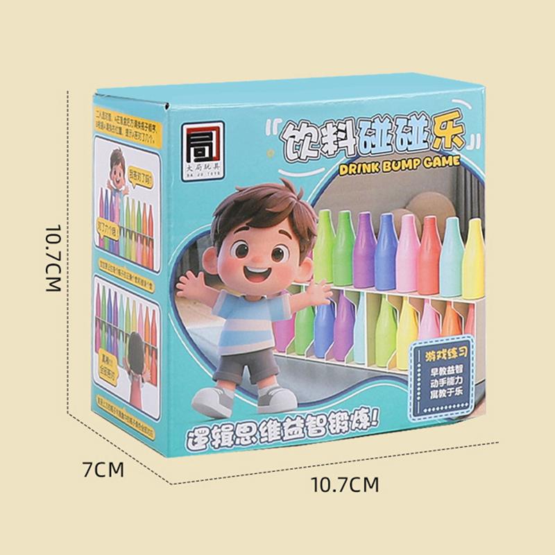 Детские Забавные Напитки Игрушки-Подбор Цвета 10/20 Бутылок + Основание, Игра на Угадывание для Дошкольников Тренировка Памяти Интерактивная Головоломка