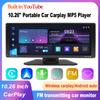 10.26-inch Wireless Carplay, Built-in Youtube, HD IPS Capacitive Touch Screen, Portable Car MP5 Player, Mirror Link FM Transmit Autoaudio DSP