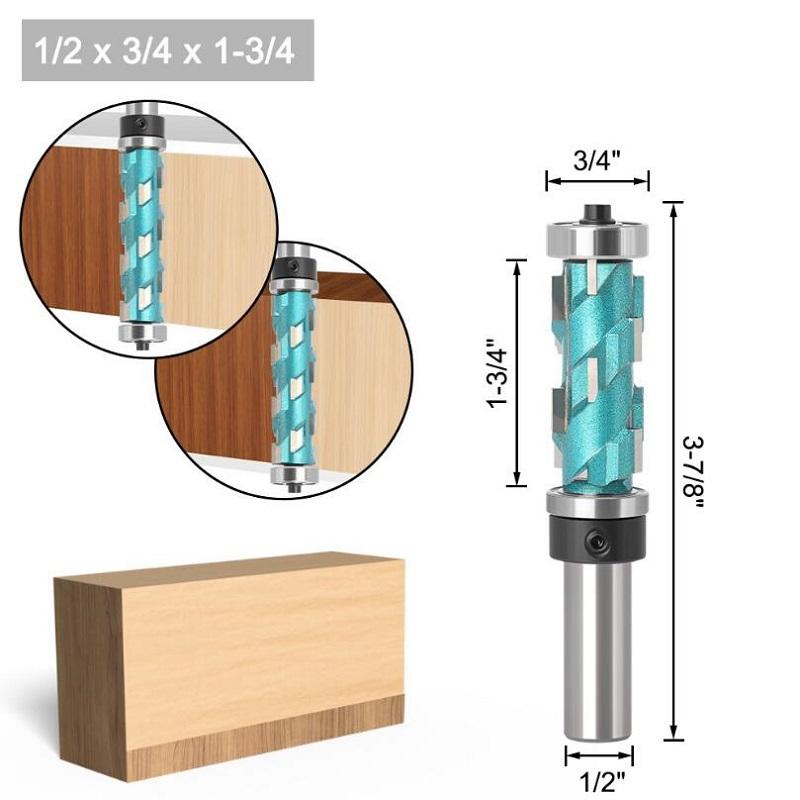 12 мм 1/2 дюйма, хвостовик, заподлицо, цельный твердосплавный спиральный верхний подшипник, фреза с ЧПУ, концевая фреза с обжатием, фреза по дереву, фреза по дереву
