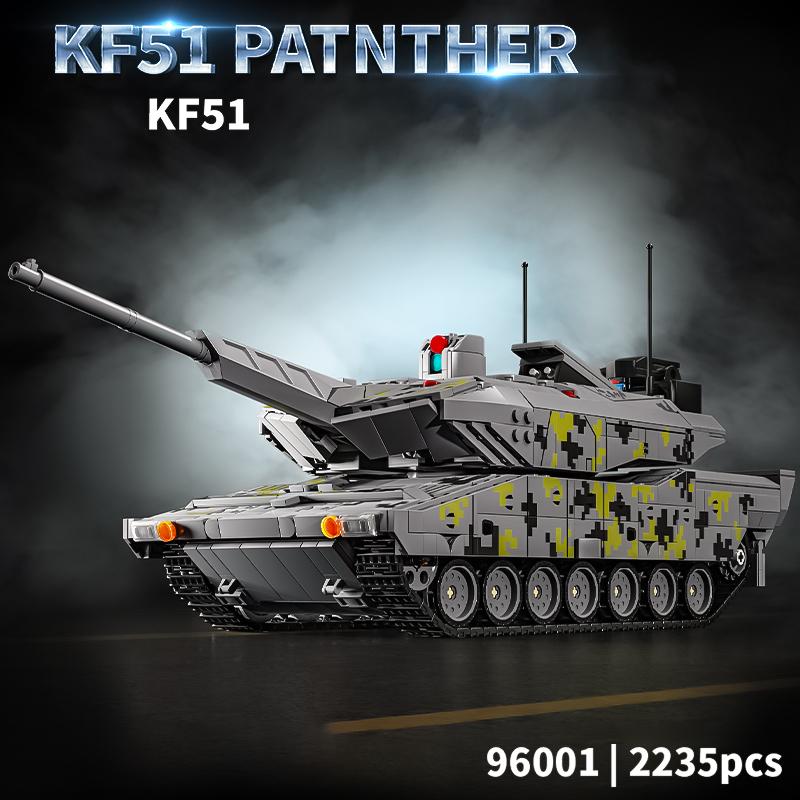 НОВЫЙ ОБТ KF51 Конструктор MOC Армейская бронемашина EMBT Кирпичная модель Вторая мировая война Военные игрушки Взрослый Мальчик Рождественские подарки