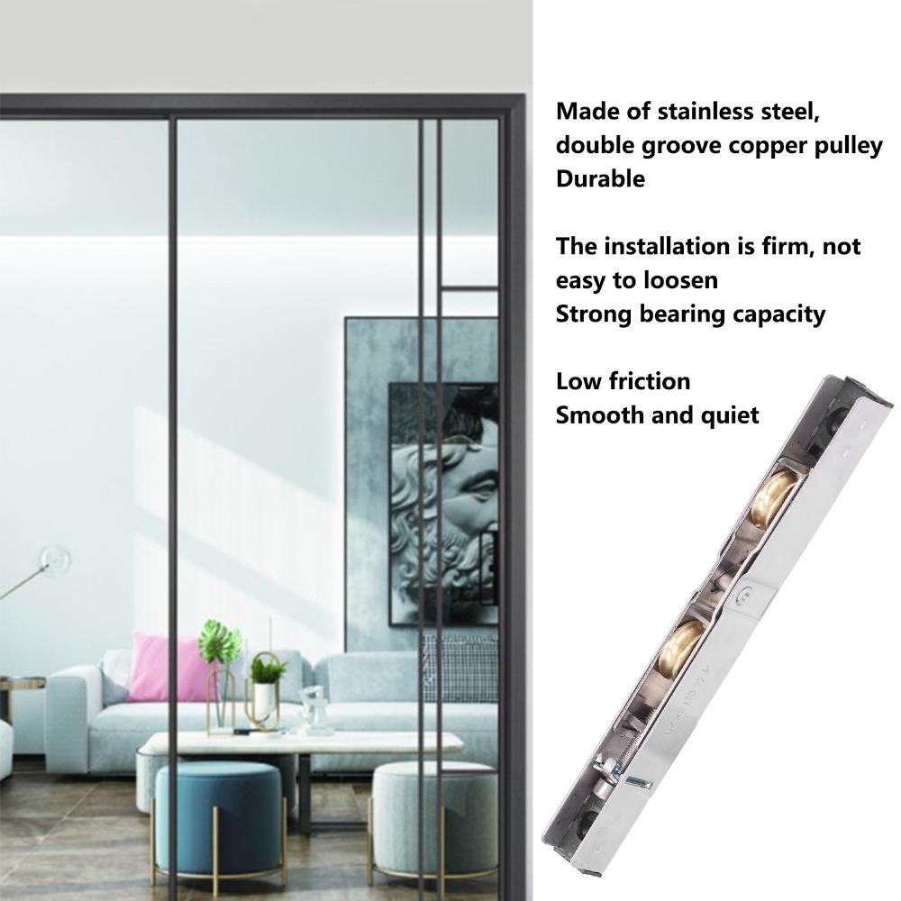Durable Window Pulley Stainless Steel Push-Pull Door Pulley Sliding Door Roller Patio Door
