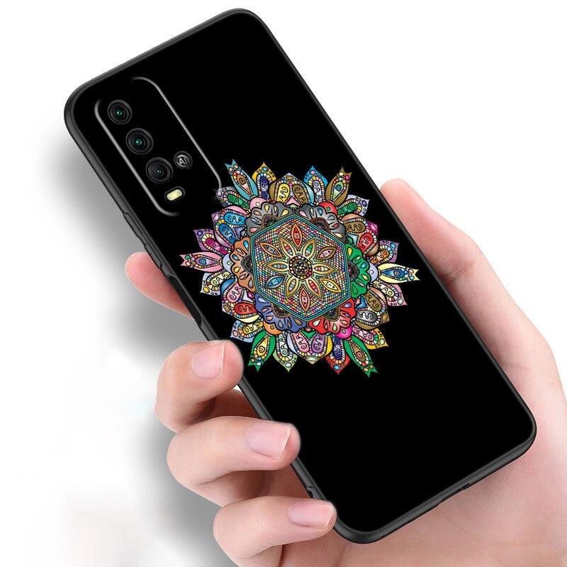 Vintage Indian Floral Henna Mandala Yoga Ethnic Case For Xiaomi Redmi Note 10 9 Pro Max 10S 10T 9A 9C 9S 9T 8A 8T 8 7 Pro Cover