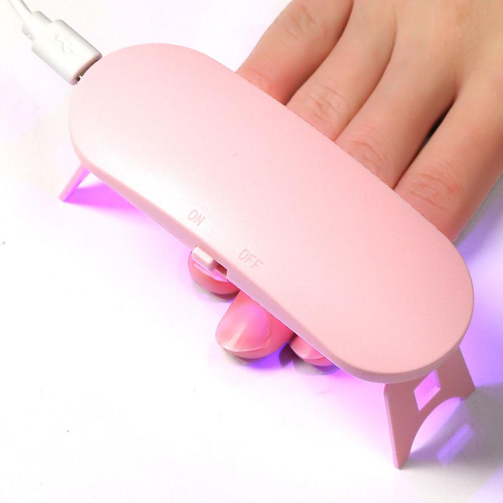 Мини-портативная лампа для ногтей Usb УФ-светодиодная лампа Лампа для сушки гель-лака Профессиональные аксессуары и инструменты для дизайна ногтей