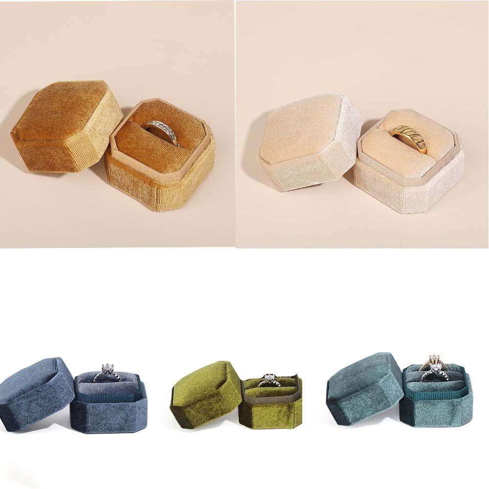 Упаковочная коробка для подарочных церемоний, держатель для колец, органайзер для ювелирных изделий, бархатная шкатулка для колец, коробка для хранения сережек