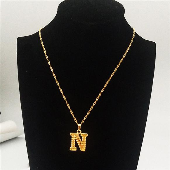 Креативное ожерелье с подвеской в виде 26 букв английского алфавита, подарки для женщин, ожерелье с буквами алфавита из ювелирного сплава, подарки для друзей