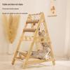 Solid Wood Cat Climbing Frame with Sisal Scratching Board & Hammock - Wear-Resistant, Non-Chipping Design.