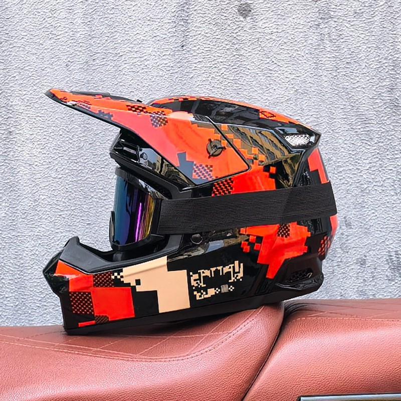 Orz Greenway X6 Full Face Mountain Bike Helmet With Removable Goggle Downhill Trail Riding Youth Adult
