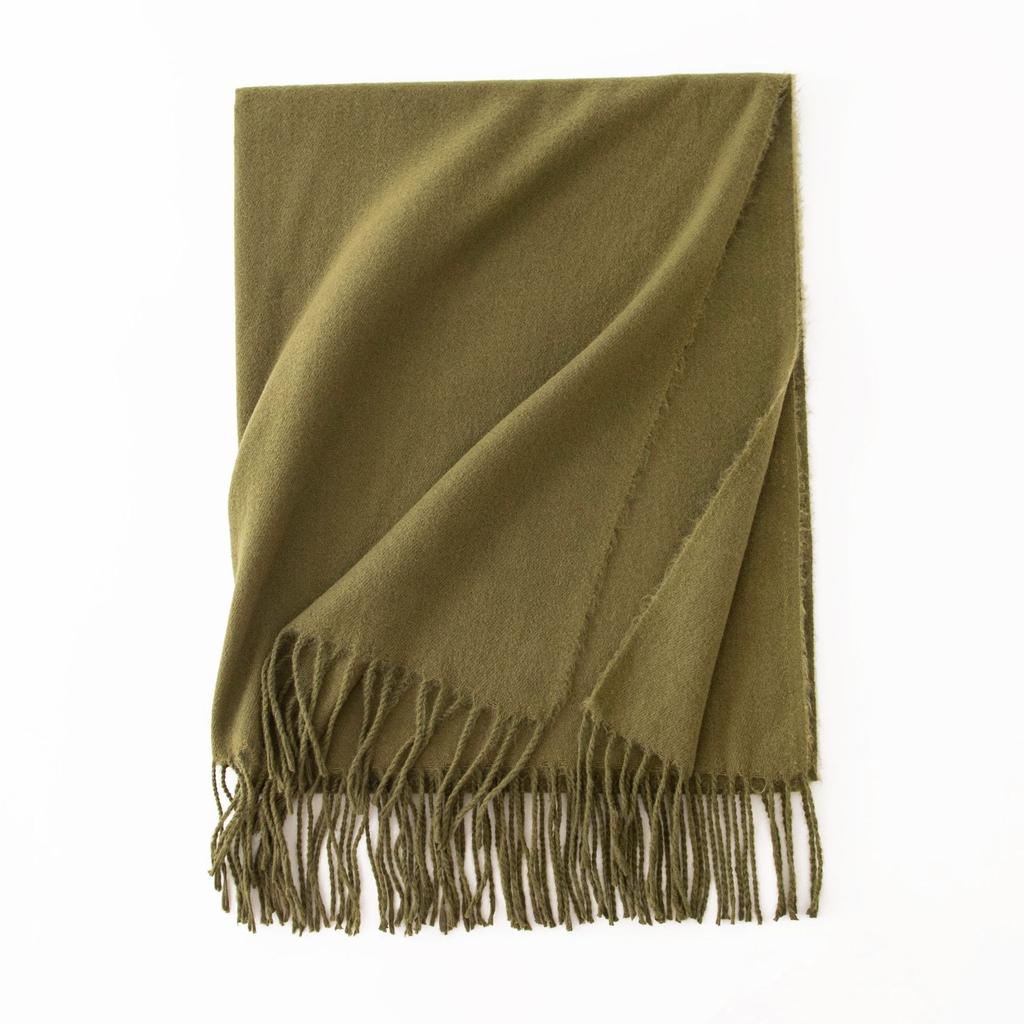 Cashmere Feel Scarf Autumn and Winter Korean Imitation Cashmere Girls High End Shawl Warm Scarf
