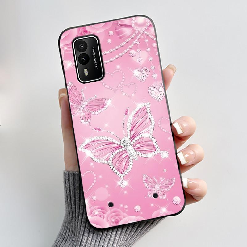 Печатный чехол для телефона Nokia XR21 Coque Capa Мягкий силиконовый черный корпус Чехол Милый Цветок Мультяшный Корпус Fundas