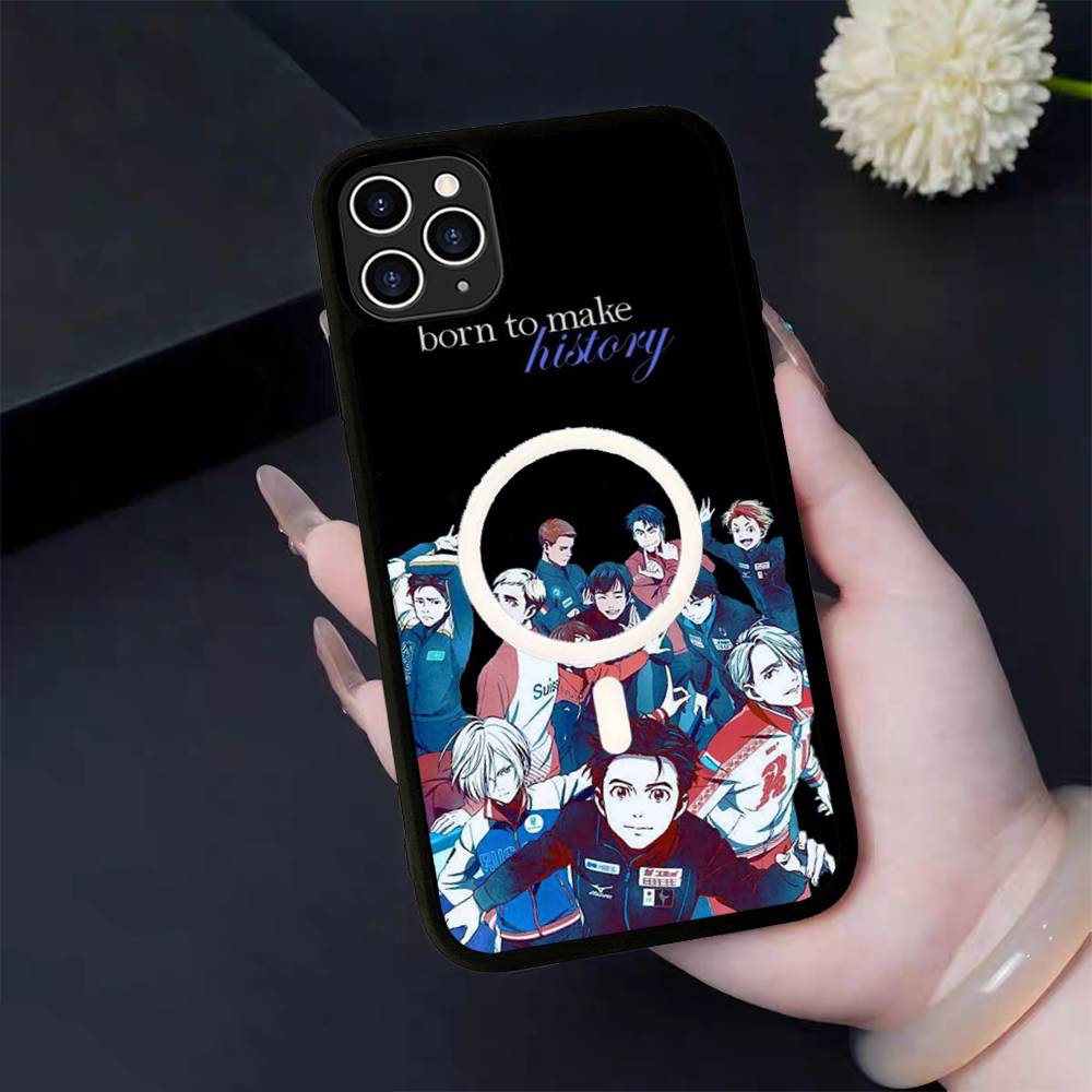 Спортивное аниме YURI ON ICE BL Для Magsafe Магнитный Беспроводной Чехол для Телефона Для IPhone 11 12 13 14 15 16 17 Pro Max Plus Чехол