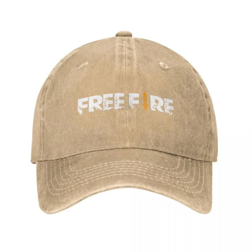Кепка Free Fire Винтажная Потертая Джинсовая Snapback Hat для Игры Freefire Shooting Game Унисекс Женская Для Уличных Тренировок Кепки Шляпа