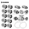 Комплект фитингов для мягких шлангов Barrow OD13MM 16MM и 90-градусным вращением * Шланг - Заглушка * Водяной клапан * Мини-провод * Тройник Комплект для водяного охлаждения