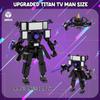 Skibidi Toilet Upgraded Titan TV Man Building Sets Gargantuan TV Man Boss Figures Merch Birthday Christmas Toy Gifts 396PCS