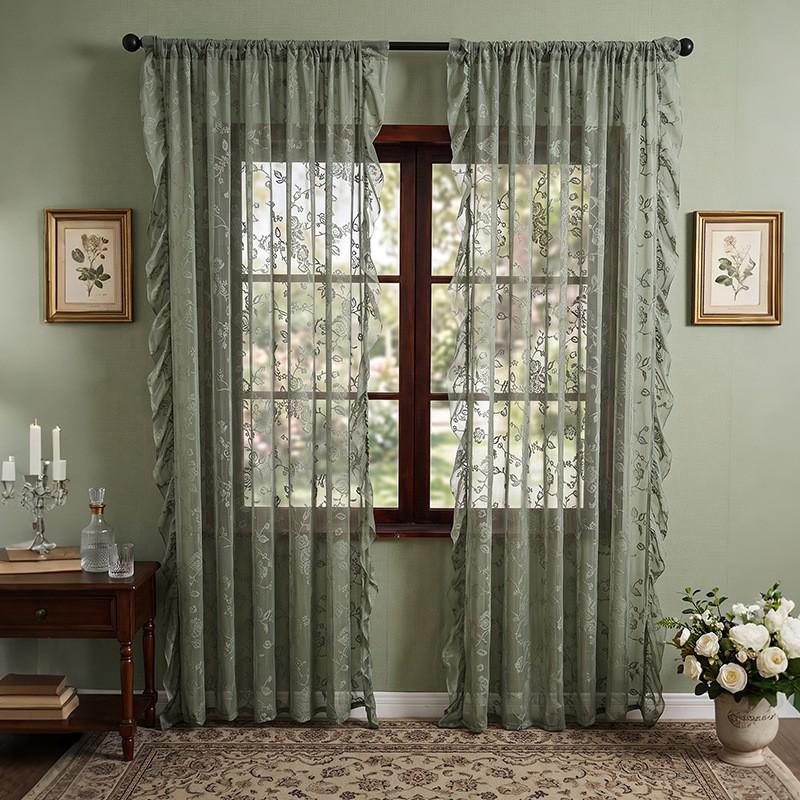 French Lace Sheer Curtain Bedroom Living Room Balcony 2026 Season