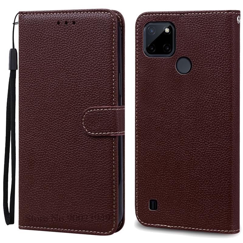 Чехол C21y/C21y для Realme C21Y, кожаный чехол-кошелек, откидная крышка для Realme C25Y, силиконовый чехол-книжка, чехол-кошелек, Fundas