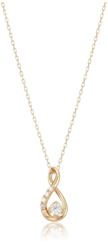 Necklace K18 Yellow Gold Basic Diamond AGVN623840DI [Vendome Aoyama] [Official]