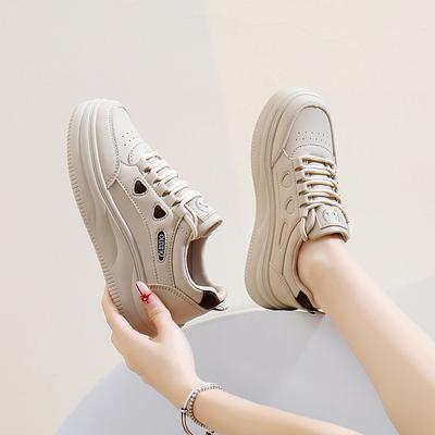 2024 осень маленькие белые туфли новая корейская версия инс студентки увеличение платформы спортивные кеды повседневная обувь тренд SH108